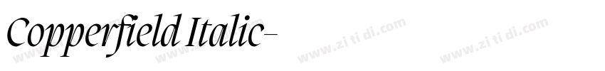 Copperfield Italic字体转换